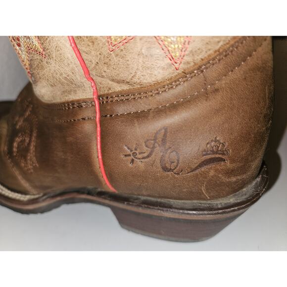 Tombstone Arena Queen Womens Rodeo Cowboy Boots Brown Leather US Size 6.5 - Picture 8 of 11